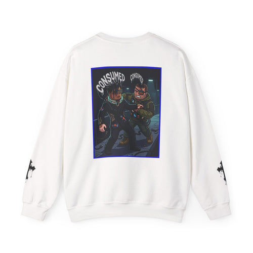 Crushed by Hype Sweatshirt — "Consumed" Streetwear Graphic Crewneck