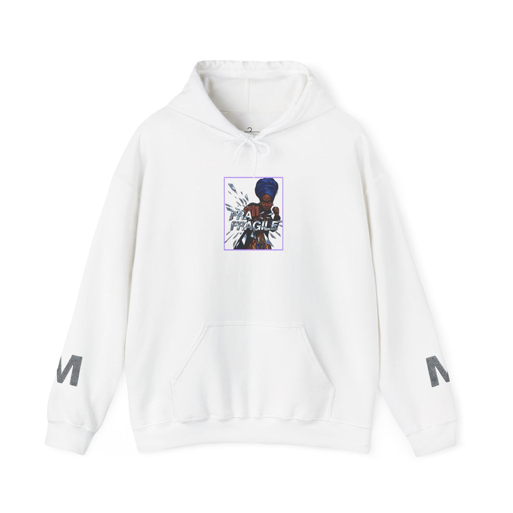 “I’m Fragile” Graphic Hoodie — Retro Runner Back Print Sweatshirt