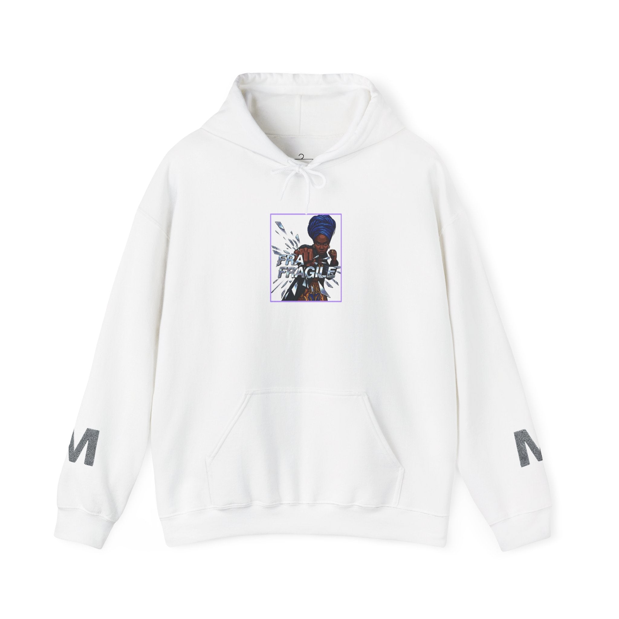 “I’m Fragile” Graphic Hoodie — Retro Runner Back Print Sweatshirt