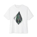 X-ray Ribcage Peeking Skeleton Tee | Industrial 3D Letter M Back