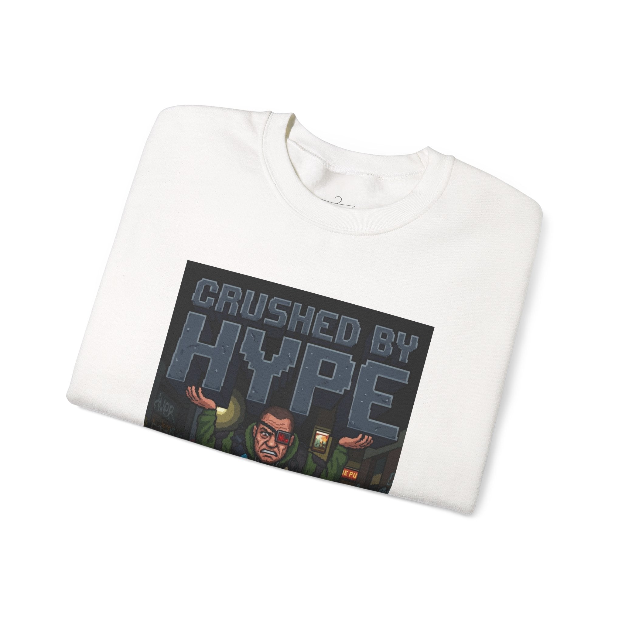 Crushed by Hype Sweatshirt — "Consumed" Streetwear Graphic Crewneck