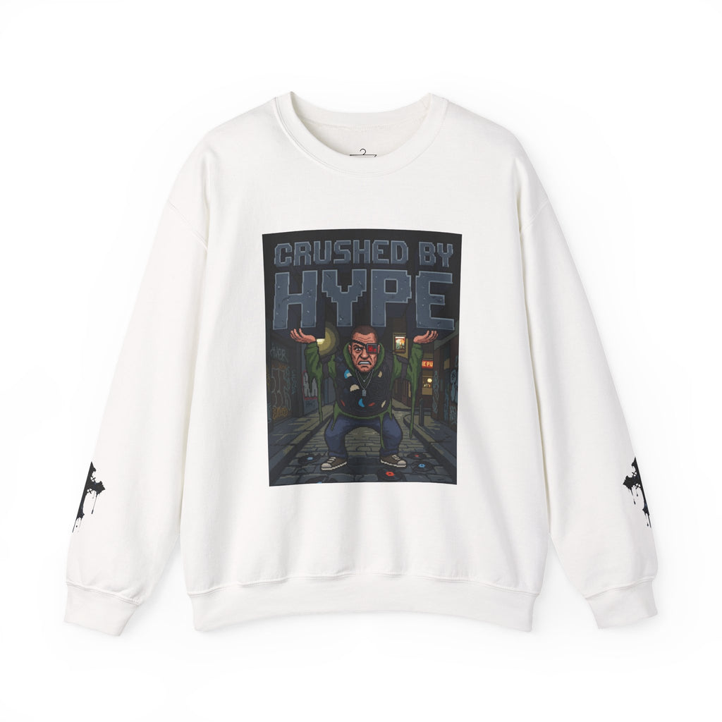 Crushed by Hype Sweatshirt — "Consumed" Streetwear Graphic Crewneck