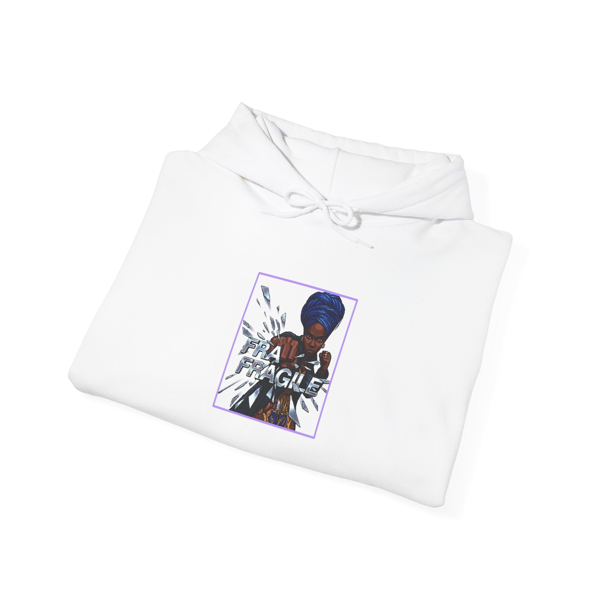 “I’m Fragile” Graphic Hoodie — Retro Runner Back Print Sweatshirt
